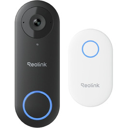 Відеодзвінок Reolink 5MP PoE з Чаймом, UHD, 180° Ultraweitwinkel, двосторонній аудіо, розпізнавання осіб, водонепроникний, з сигналізацією, сумісний з NVR