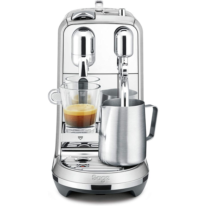 Кавова машина Sage Nespresso Creatista Plus SNE800BSS, капсульна, нержавіюча сталь