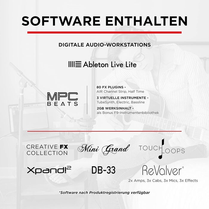 M-Audio Air 192|6: USB аудіоінтерфейс для запису в студійній якості з 2 XLR/Line входами та програмним забезпеченням AIR 192|6 (Чорний)