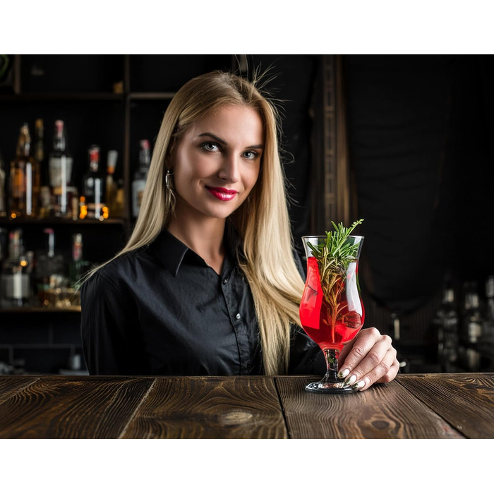 Набір склянок для коктейлів Krosno Glasmark: 6 шт, 420 мл, Long Drink, підійдуть для напоїв, води, смузі та десертів. Можна мити в посудомийній машині.