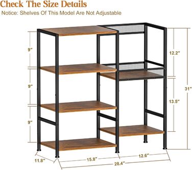 Підставка для програвача з полицями для вінілових платівок, до 200+ альбомів, медіа-тумба, консольний столик, стійка для аудіо-відео, підставка для програвача, полиця в стилі рустік, коричнева, компактна