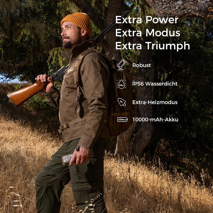 Електричний грієчка OCOOPA UT4 Extreme (камуфляж) 10000 mAh з Powerbank та ліхтариком