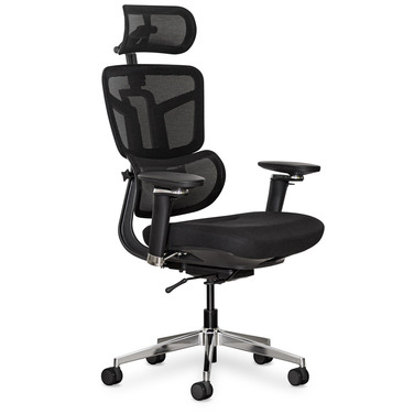 Крісло Mealux S4 Air Fabric Black (арт. HF-S4 F/B)