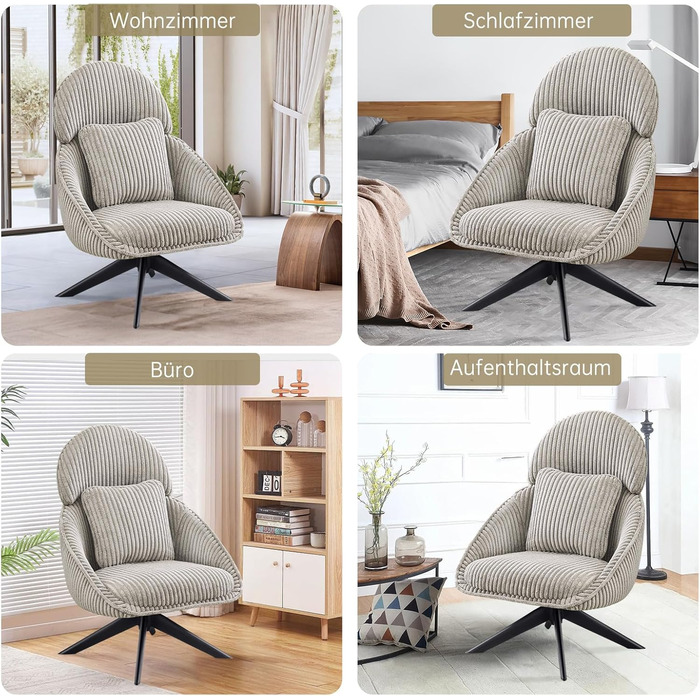 Ергономічне крісло для офісу, шкіра PU, крісло для начальника, 200 кг, з підніжкою та підтримкою попереку, для дому/офісу, регульоване, висока спинка, чорний, 1 шт. (Світло-сірий1, 1 шт.)