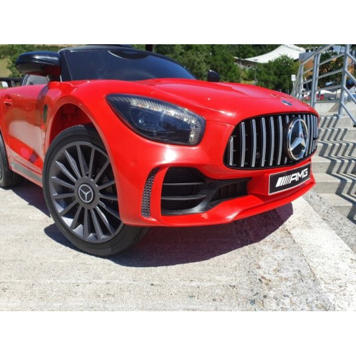 Дитячий електромобіль Mercedes AMG GTR зі шкіряним салоном, EVA