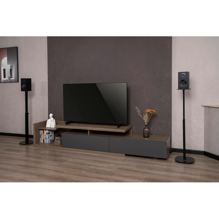 Підставка для динаміків My Wall HS 23 L, висувна, підлого типу, регульована по висоті, чорний колір, 2 шт.