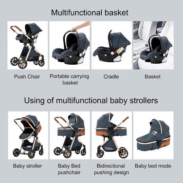 Дитяча коляска MoLi 3 в 1 V9 Dark Grey: комплект, обертовий ручки, люлька, прогулянкова, шасі з алюмінію, складна, великий розмір