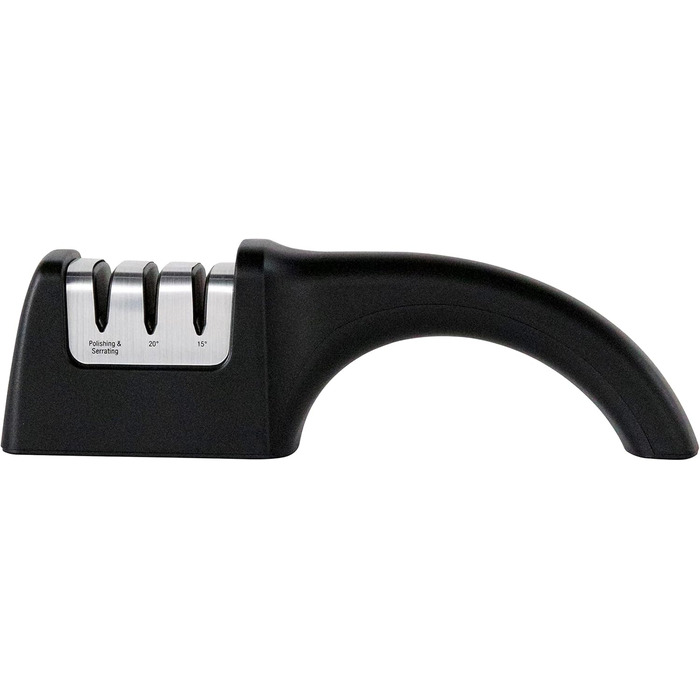 Точилка для ножів Chef'sChoice AngleSelect: професійна ручна точилка з контролем кута 15/20 градусів, з алмазним абразивом, 2-ступенева