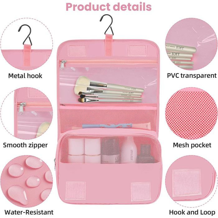 Набір органайзерів для одягу в подорож BAGAIL, 10 шт., компресійні пакувальні куби для валізи та ручної поклажі, рожевий