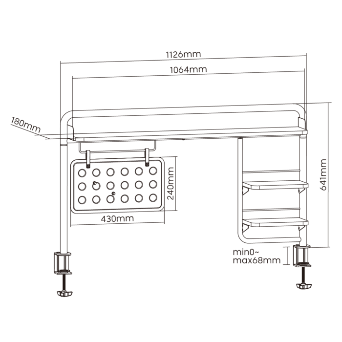 Настільна полиця-органайзер OfficePro DS253B