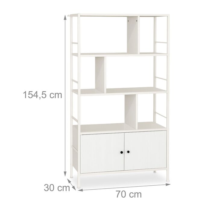 Стелаж Relaxdays з нижньою шафкою