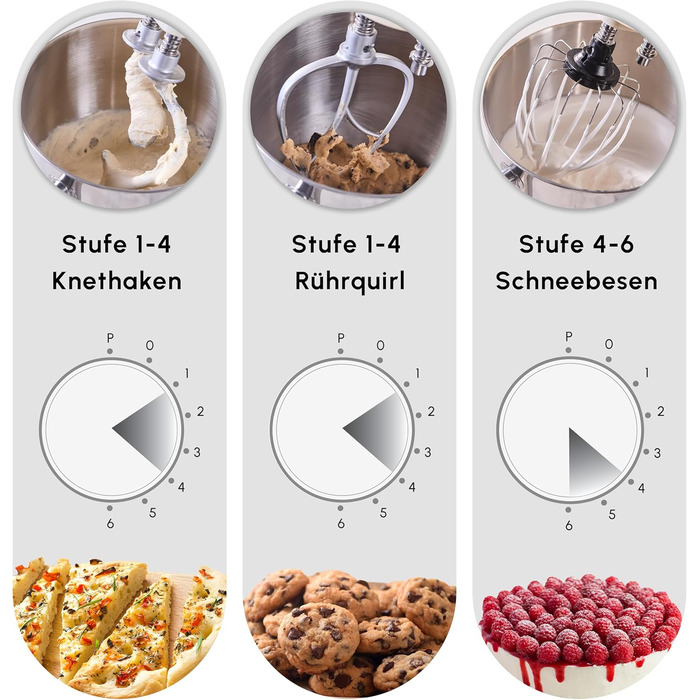 Міксер Karaca Blendburst Stand Mixer Iconic Beige, 1400W, 5.7л