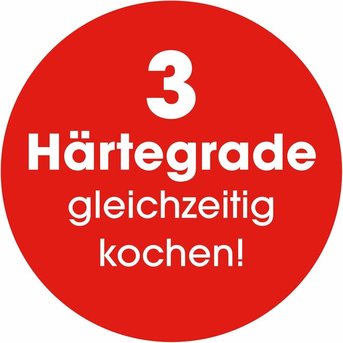 Електричний яйцеварка Gourmetmaxx на 6 яєць зі звуковим сповіщенням | Яйцеварка з функцією діркопроколювача, мірним стаканом та голосовим оповіщенням | 3 ступені нагріву для ідеально зварених яєць | Легке очищення та зручне використання