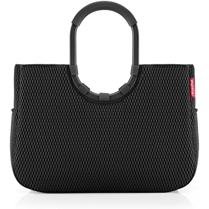 Сумка Reisenthel Loopshopper L – містка, з відділеннями, з перероблених PET-пляшок, золотий (Mesh Black)