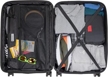 Набір валіз Hauptstadtkoffer Alex (S+M+L) - 3 валізи: 55 см, 65 см, 75 см, ABS+PC, TSA, фіолетовий