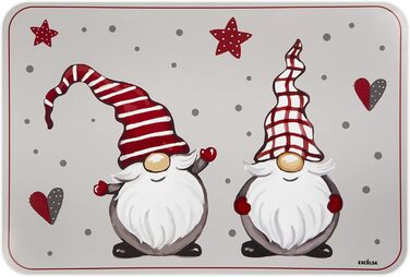 Excelsa Гномі серветки для столу, набір 6 шт, поліпропілен, червоний та зелений кольори