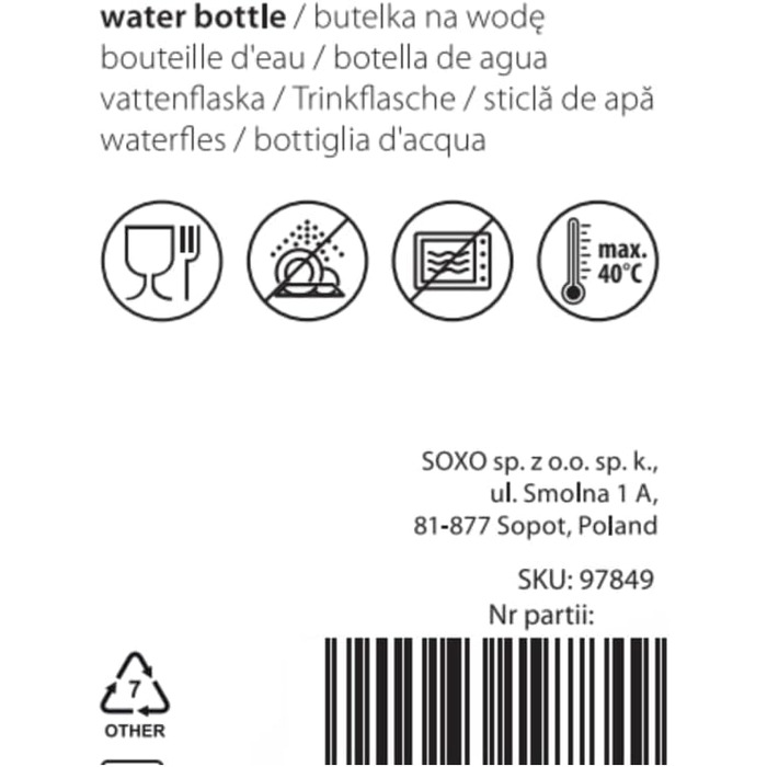 Пляшка для води MOMO WAY без бісфенолу А, 1.5-літрова пляшка для води з соломинкою без бісфенолу А, спортивна пляшка для спорту, Outoor, (зелено-рожева)