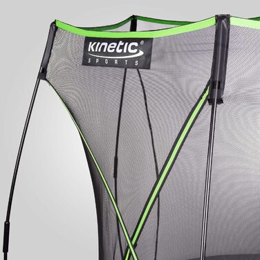 Батут Kinetic Sports Bungee Safety Elite Ø 366 см для дітей та дорослих (темно-зелений) - AirMAXX, без пружин, вуличний