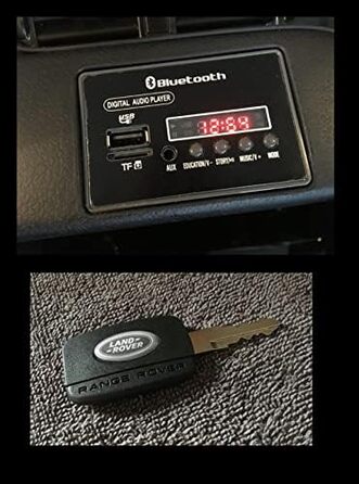 Дитячий електромобіль Range Rover Evoque 12V, ліцензія, білий/чорний