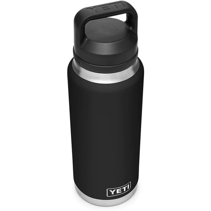 Термос YETI Rambler з кришкою Chug, чорний, 1 літр (36 oz)