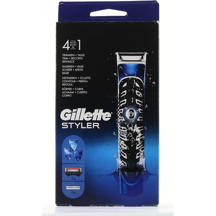 Чоловіча бритва Gillette Fusion 5 Styler, тример для бороди лезо 3 гребінця, подарунок для чоловіків