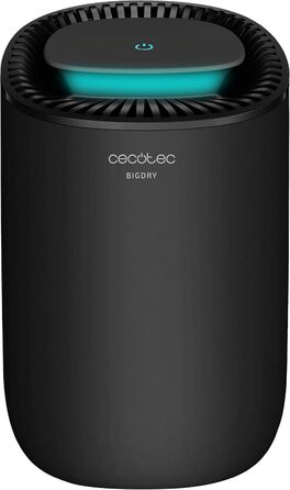 Зволожувач повітря Cecotec BigDry 2000 Light Black – 300 мл/день, резервуар 0.6 л, площа покриття до 20 м², споживання 23 Вт