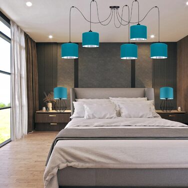 Настільна лампа - приліжкова лампа - настільна лампа - дизайнерська лампа лампа для спальні вітальні офісу - сучасна лампа настільна лампа з серії TAD30-N1 - (чорно-срібляста)