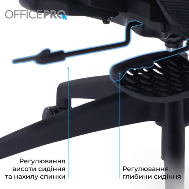 Крісло офісне OfficePro Skyline OC750-B-B-B