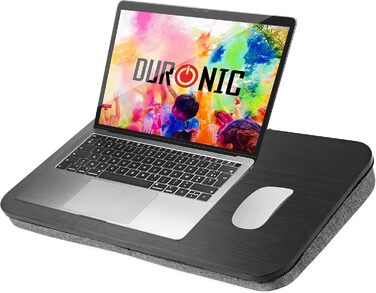 Підставка для ноутбука Duronic, ергономічна, з подушкою, для роботи в ліжку, на дивані, в авто (Dml412)