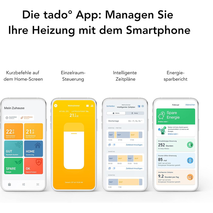 Термостат на радіатор Tado Smart X V3+ з керуванням через додаток (Alexa, Siri, Google Assistant) для економії енергії та опалення - DIY встановлення