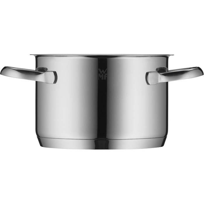 Набір каструль WMF Aparto з нержавіючої сталі Cromargan з кришкою з термостійкого скла, індукційне дно, не має покриття, придатний для миття в посудомийній машині (16 см)