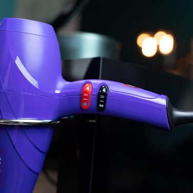 GA.MA Italy Pluma 5500 Endurance Ion Hairdryer - професійний фен з іонізацією, 2400 Вт, фіолетовий