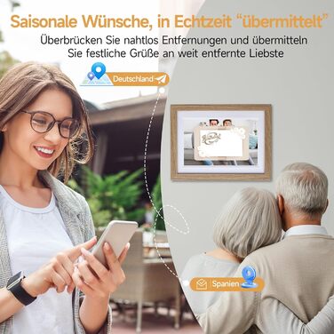 Роллеї Smart Frame WiFi 1010: Цифровий фоторубіж з Wi-Fi, 10,1