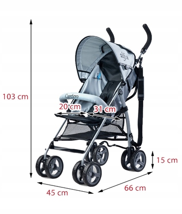 Дитячий прогулянковий візок-парасолька Caretero Alfa