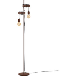 Підвісний світильник EGLO Townshend 4, підвісний світильник на 4 полум'я вінтажний, промисловий, металевий підвісний світильник, лампа обіднього столу в іржавому вигляді, світильник для вітальні з цоколем E27 (торшер)