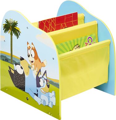 Дитяча книжкова шафа Bluey - Місце для зберігання книг у спальні (приблизно) 39,5 см (В) x 39,5 см (Ш) x 35 см (Г) 14365