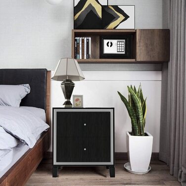 Електронний сейф Tresor Für Zuhause 6.6L: вогнестійкий, водонепроникний, з 2 ключами для цінностей та готівки