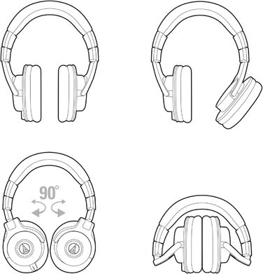 Навушники з монітором Audio-Technica M40 шт. Pro чорний