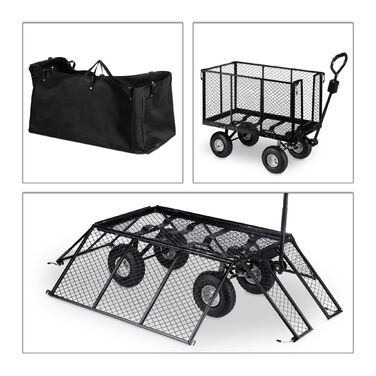 Висока садо́ва теле́жка Relaxdays