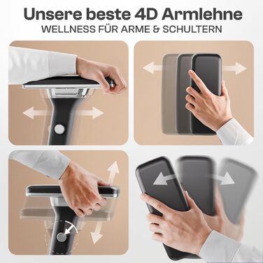 Ергономічне крісло Galahad Merlin (чорний) - офісне, для ігор, 150 кг | Крісло для роботи та дому