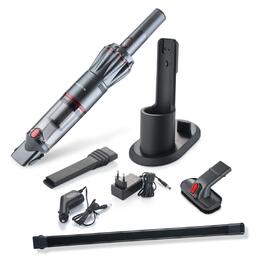 Акумуляторний ручний пилосмок Genius Invictus One 1.0 сірий, 11000 Па, HEPA-фільтр, комплект 11 предметів, для авто та тварин