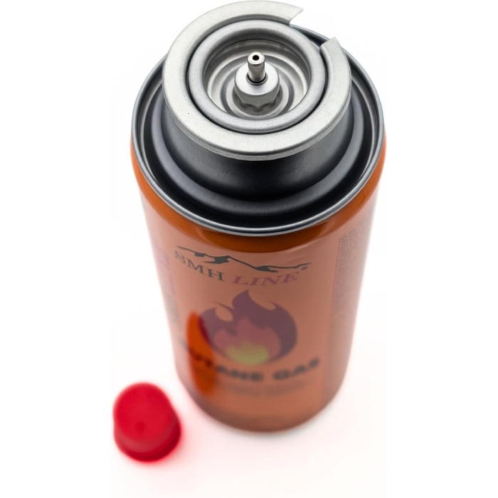 Набір газового пальника Gaskocher для кемпінгу з 8 балончиками бутану 227г, 1-ти вогонь, 2.2 кВт, Piezo запалювання, кейс