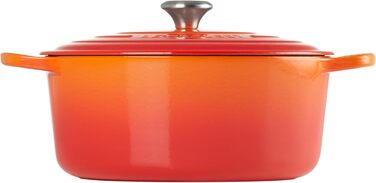 Жаровня Le Creuset Signature з чавуну з кришкою, Ø 30 см, об'єм 8.1 л, для всіх типів плит, включаючи індукційну, кольорова: Огнений Рубін