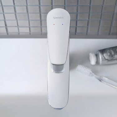 Змішувач для ванної кімнати Duravit B.1, висота виливу 110 мм, керамічна картридж, хром (з комплектом для зливу з тягою)