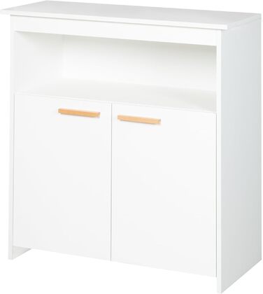 Комод-пеленальник Roba 'Антон' білий, з пеленальним столиком, 2 дверцята та 1 полиця, висота пеленального майданчика 90 см