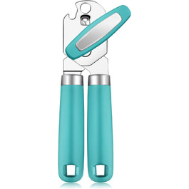 Відкривач консерв Rainspire ручний, міцний, з плавним зрізом, з відкривачем для пляшок, рожевий