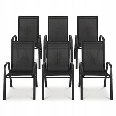 Комплект садових меблів Go Garden, метал, чорний, 7 предметів