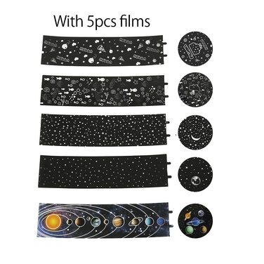 Нічник-проектор зоряного неба для дітей з 15 фільмами, Bluetooth, LED, декор для дитячої кімнати