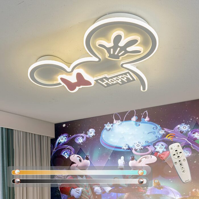 Світлодіодний стельовий світильник для дитячої кімнати HWCX-LICHT White Mickey