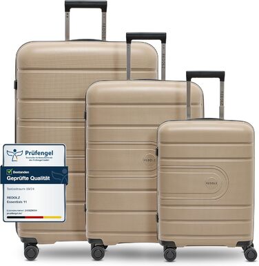 Жорсткий чохол REDOLZ XL 77см, поліпропілен, 4 колеса, TSA, набір чохлів 3 шт. и